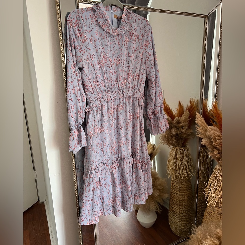 Floral ruffled dress